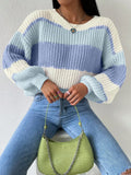 Women's Color Blocked Knitted Sweater