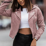 Women's Elegant Leather Casual Jacket