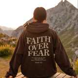 Christian Hoodie Faith Over Fear Women