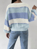 Women's Color Blocked Knitted Sweater