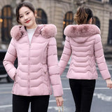 Women's Wool Lined Fur Collared Hooded Winter Parka