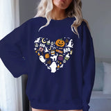 Halloween O-Neck Oversized Sweatshirt