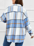 Women's Long Sleeve Button Plaid Shirt