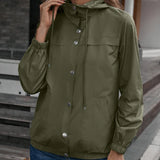 Women's Sports Hooded Raincoat