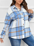 Women's Long Sleeve Button Plaid Shirt