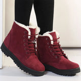 Women's Warm Winter Fur Lined Snow Boots