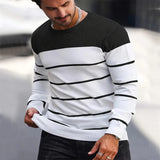 Men's High Quality Knitted Striped Sweater