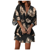 Elegant Loose Bat Sleeve Summer Dress