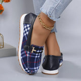 Plaid Loafer Everyday Walking Shoe Women