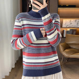 Women's Striped Pullover Cashmere Winter Sweater