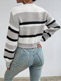 Women's Drop Shoulder Round Neck Winter Sweater