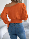 Women's Winter Off Shoulder Pullover Sweater