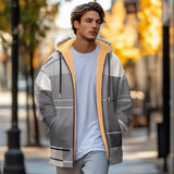 Men's Long Zipper Hooded Warm Thick Winter Jacket