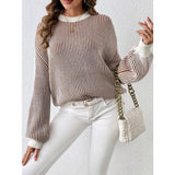 Women's Round Neck Loose Fit Winter Sweater