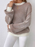 Women's Round Neck Loose Fit Winter Sweater