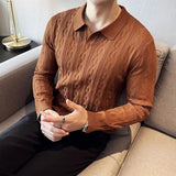 Men's V-Neck High Quality Warm Knit Sweater