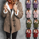 Women's Thick Hooded Single Breasted Casual Winter Coat