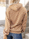 Women's Cozy Casual Plaid Print Baggy Sweatshirt