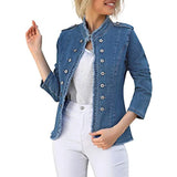 Ladies Casual Tassel Single Breasted Jean Jacket