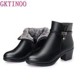 Soft Leather Ankle Boots Women