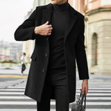 Men's Business/Casual Long Woolen Coat