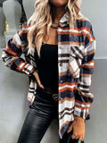 Plaid Jacket Shirt Coat For Women