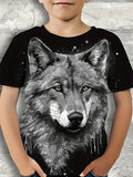 Boys Graphic Wolf T-Shirt