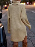 Chic Knitted Turtleneck Dress