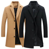 Men's Long Wool Coat